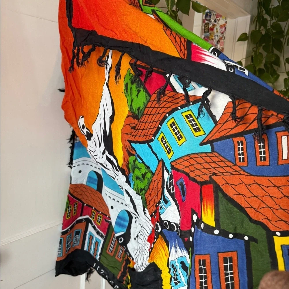 Colorful Cityscape Scarf
